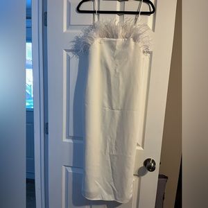 White cocktail dress for Bryd, bridal shower, or engagement party